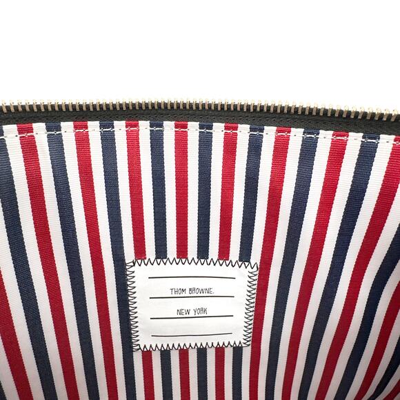 THOM BROWNE Mini Pebble Grain Gusset Folio - Picture 9 of 14